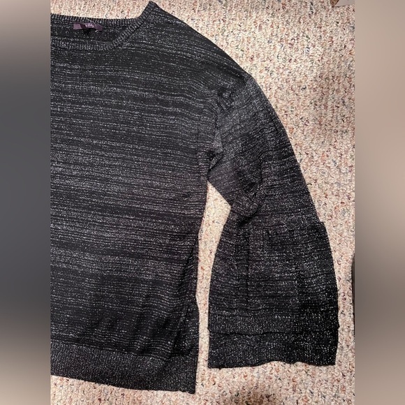 Olivia Sky Black and Silver sweater size 2X - Picture 2 of 8